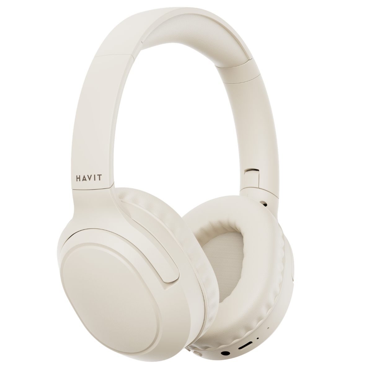 Havit H639BT Katlanabilir Kafa Üstü Bluetooth Kulaklık - BT 6.0 - Bej