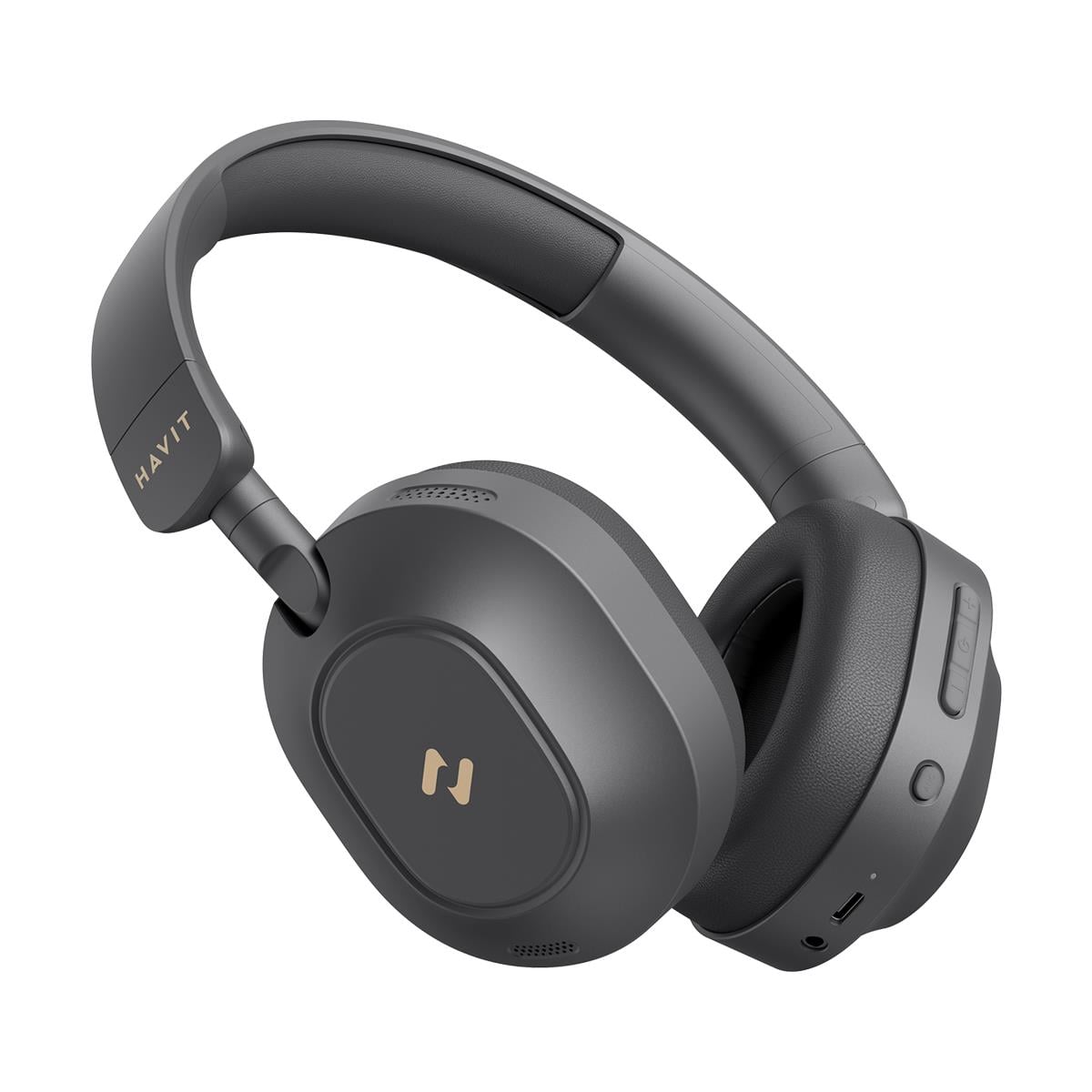Havit H668BT ANC Bluetooth Kulaküstü Kulaklık - 80 Saat, Anc, Çift Cihaz Desteği, Hi-Res Audio - Siyah