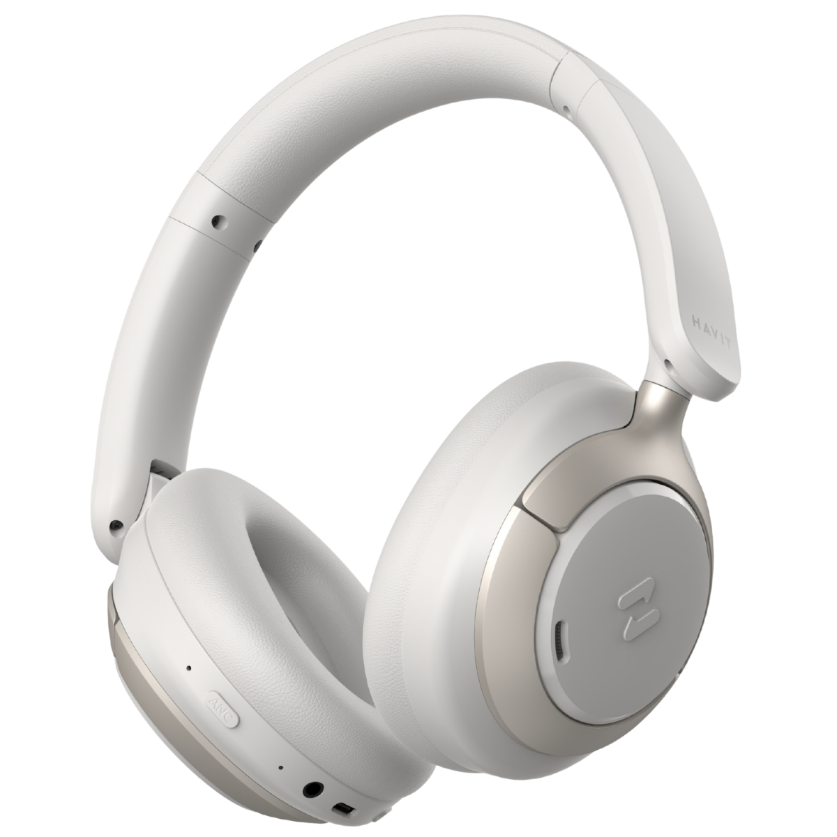 Havit H683BT Hybrid ANC Kafa Üstü Bluetooth Kulaklık Hi-Res - Beyaz