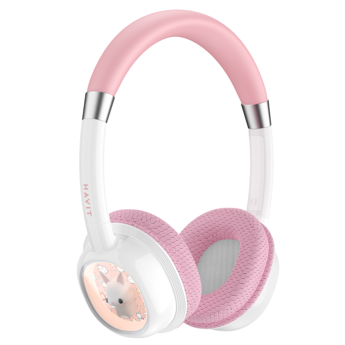 Havit H698BT Bluetooth Kulak Üstü Işıklı Çocuk Kulaklığı- Pembe