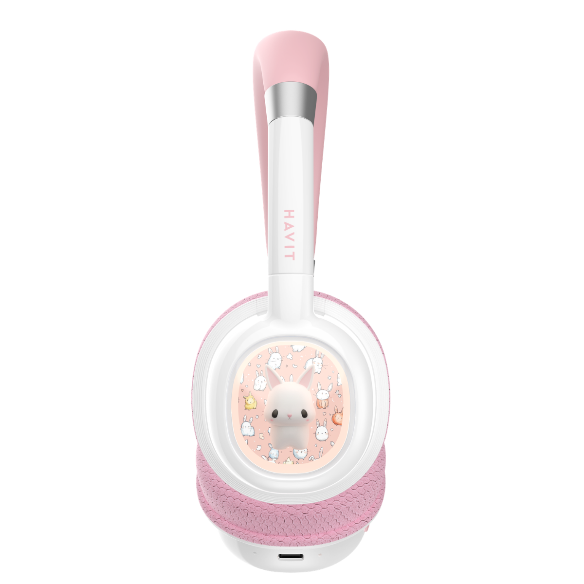 Havit H698BT Bluetooth Kulak Üstü Işıklı Çocuk Kulaklığı- Pembe
