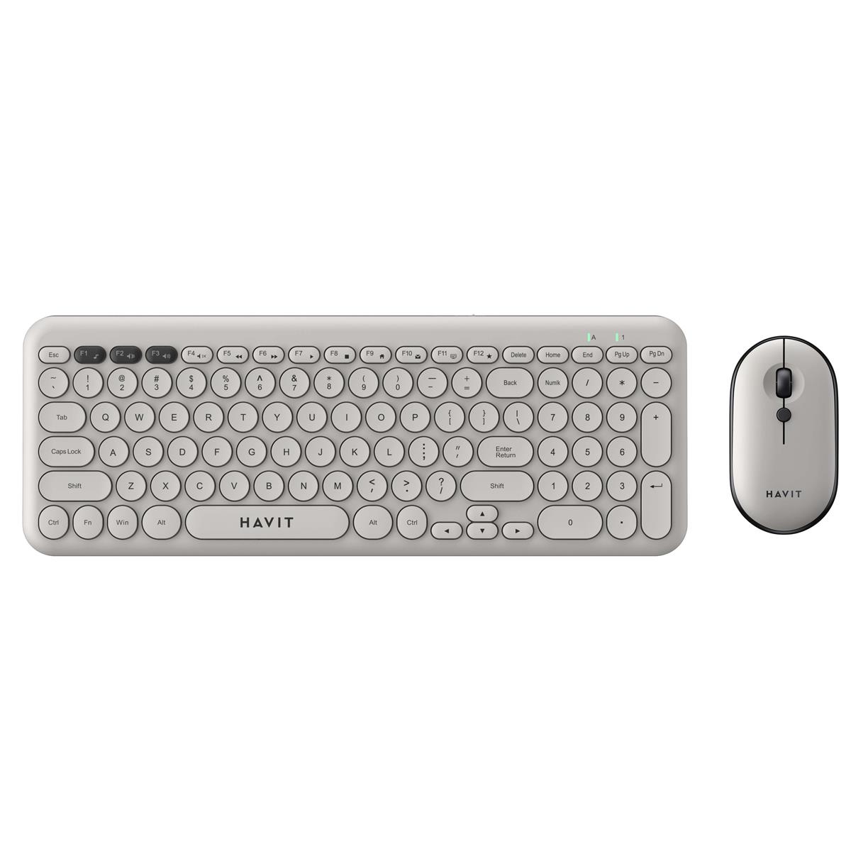 Havit KB254GCM Kablosuz Klavye Mouse Set - Gri