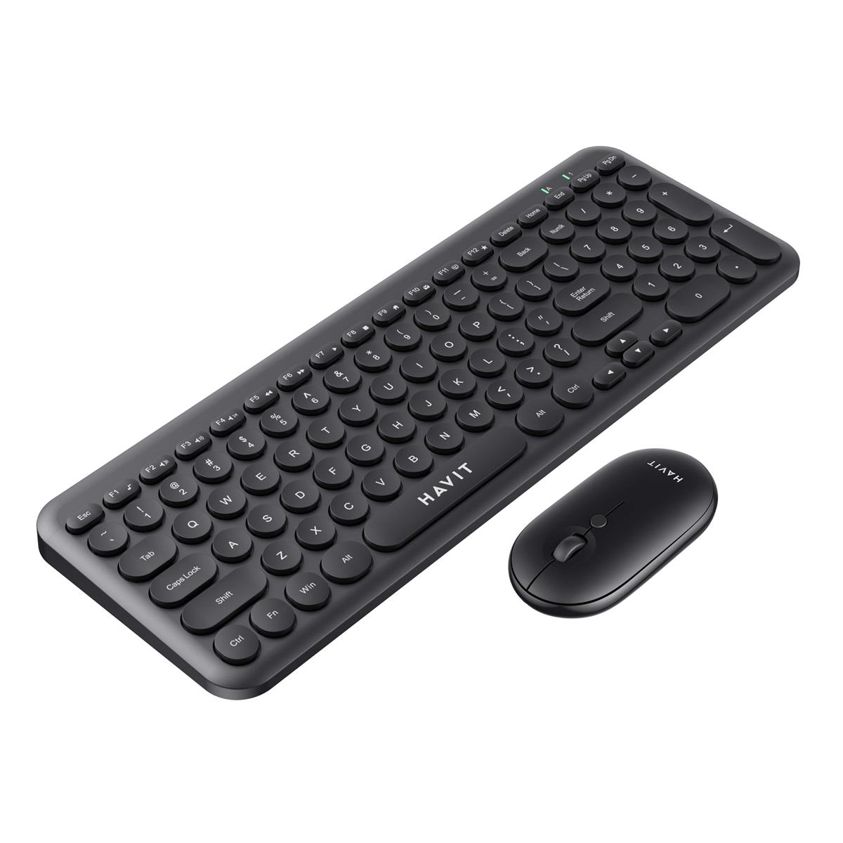 Havit KB254GCM Kablosuz Klavye Mouse Set - Siyah