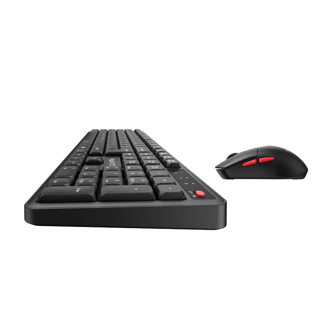 HAVIT KB261WB KABLOSUZ 2.4GHZ  KLAVYE MOUSE SET SİYAH
