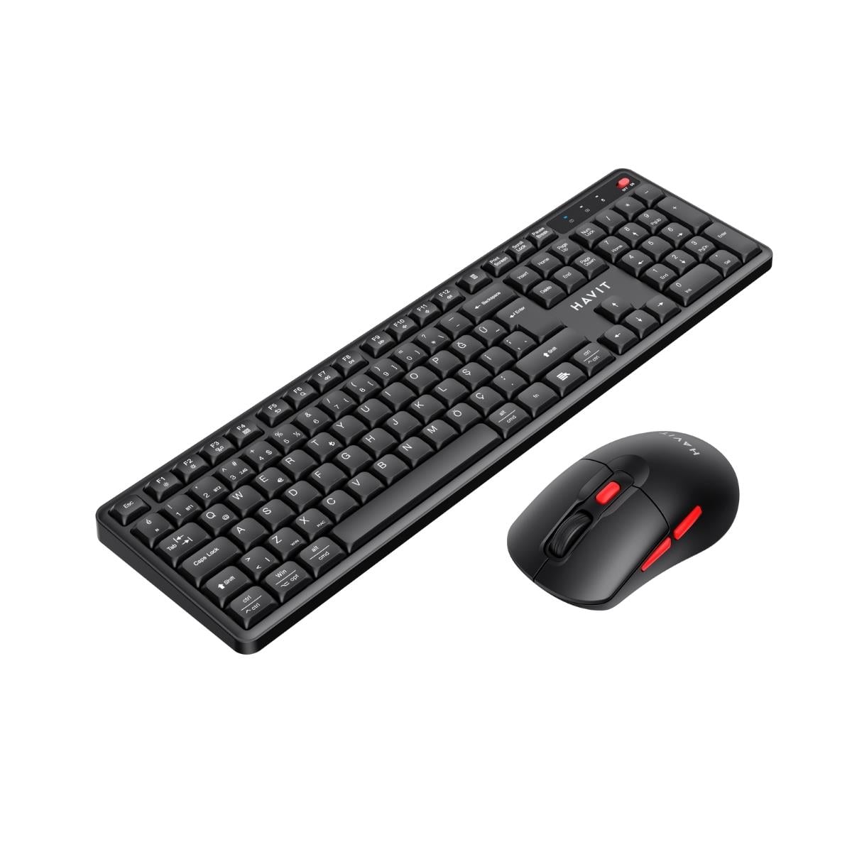 HAVIT KB261WB KABLOSUZ 2.4GHZ  KLAVYE MOUSE SET SİYAH