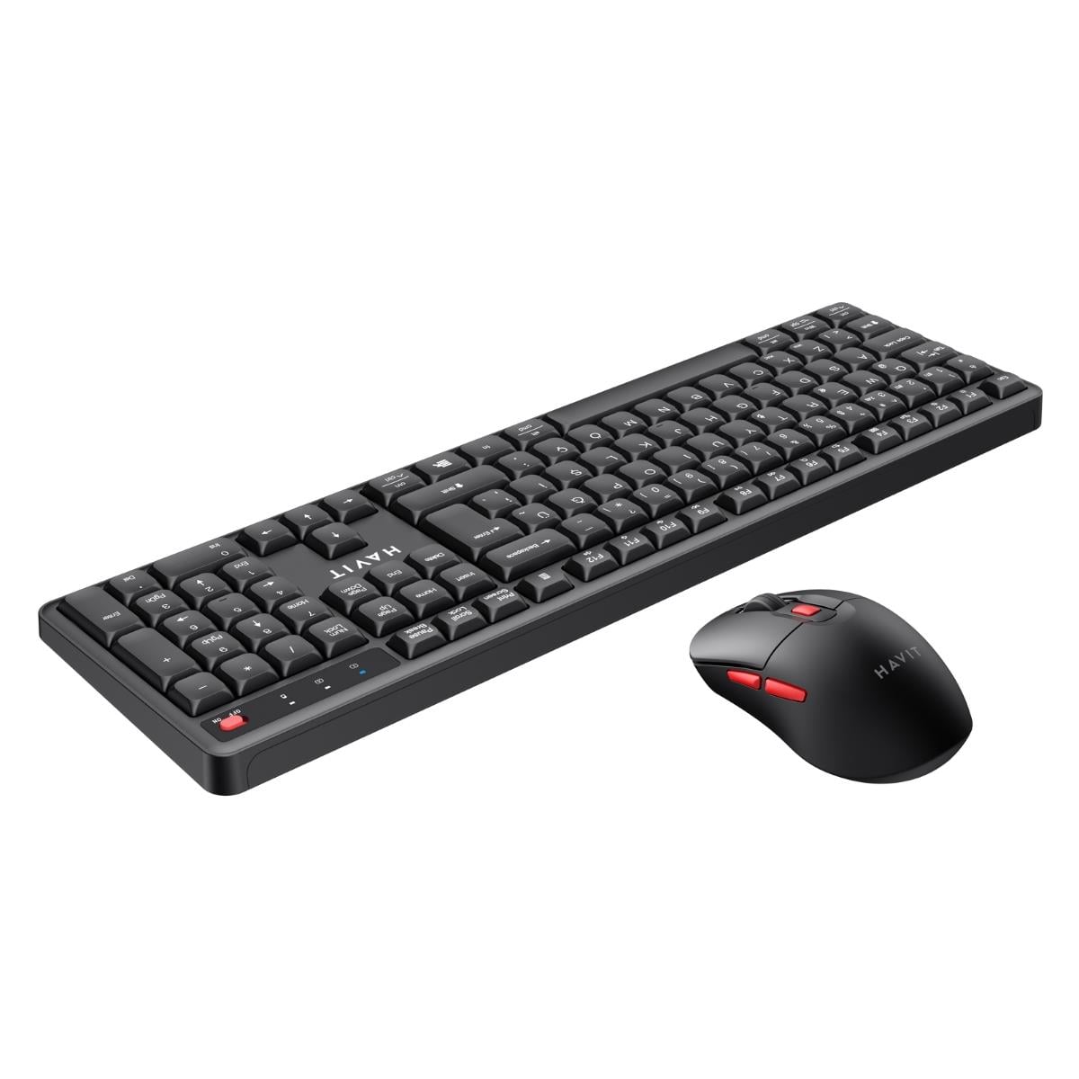 HAVIT KB261WB KABLOSUZ 2.4GHZ  KLAVYE MOUSE SET SİYAH