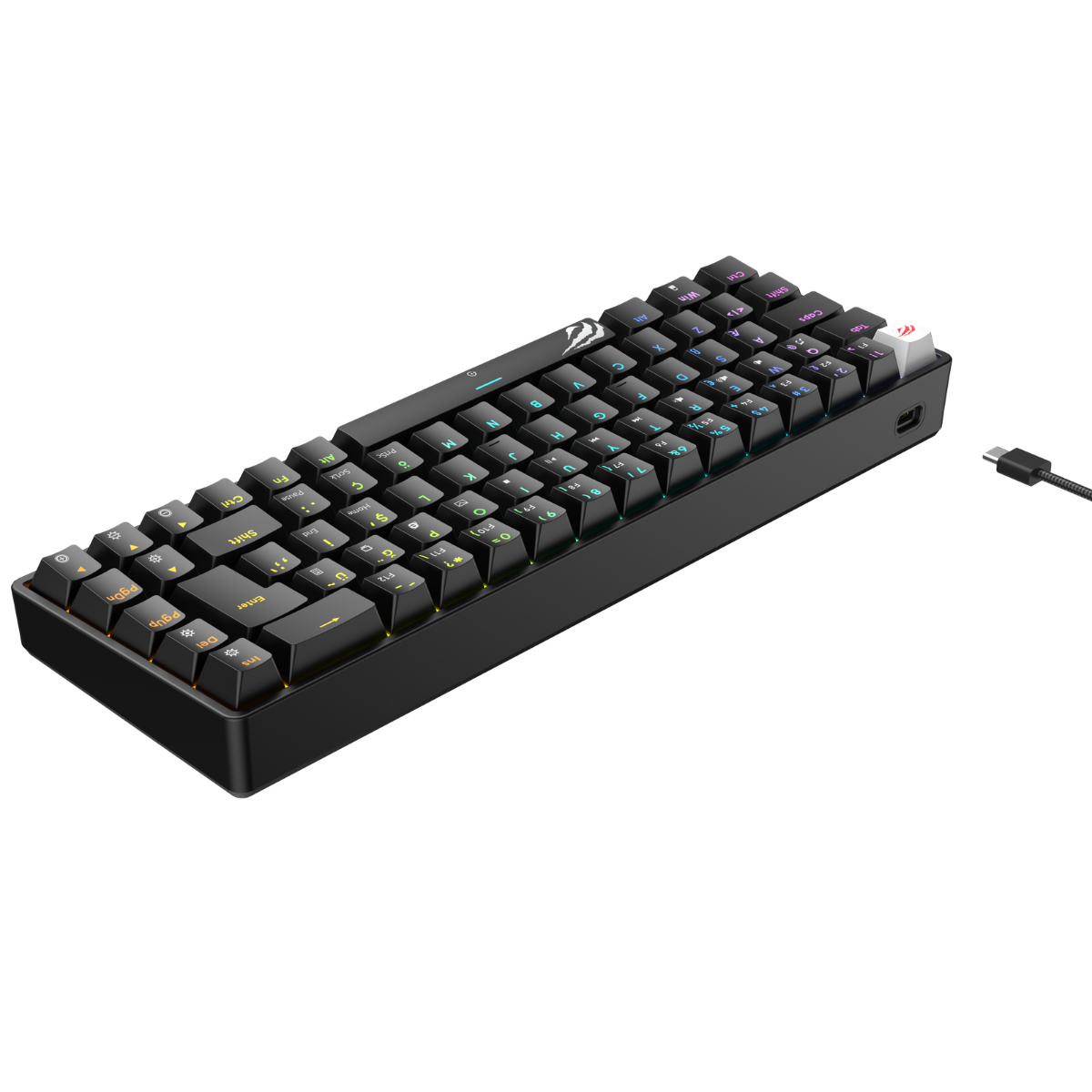 Havit KB860L RGB Oyuncu Klavye - Red Switch - Siyah