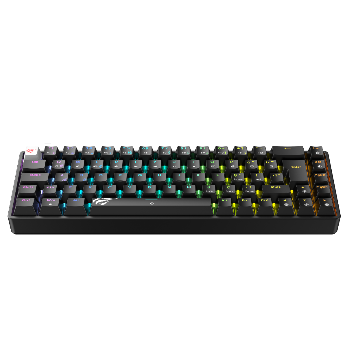 Havit KB860L RGB Oyuncu Klavye - Red Switch - Siyah