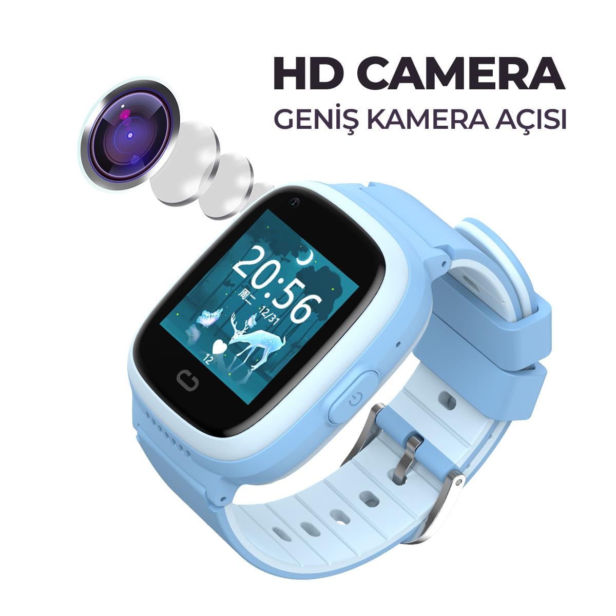 Havit KW11 4G Sim Kartlı Akıllı Çocuk Saati - Mavi