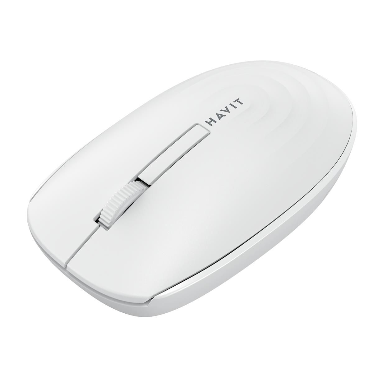 Havit MS93RF Kablosuz Mouse - 2.4GHz, 1600 DPI, Ergonomik Tasarım - Beyaz