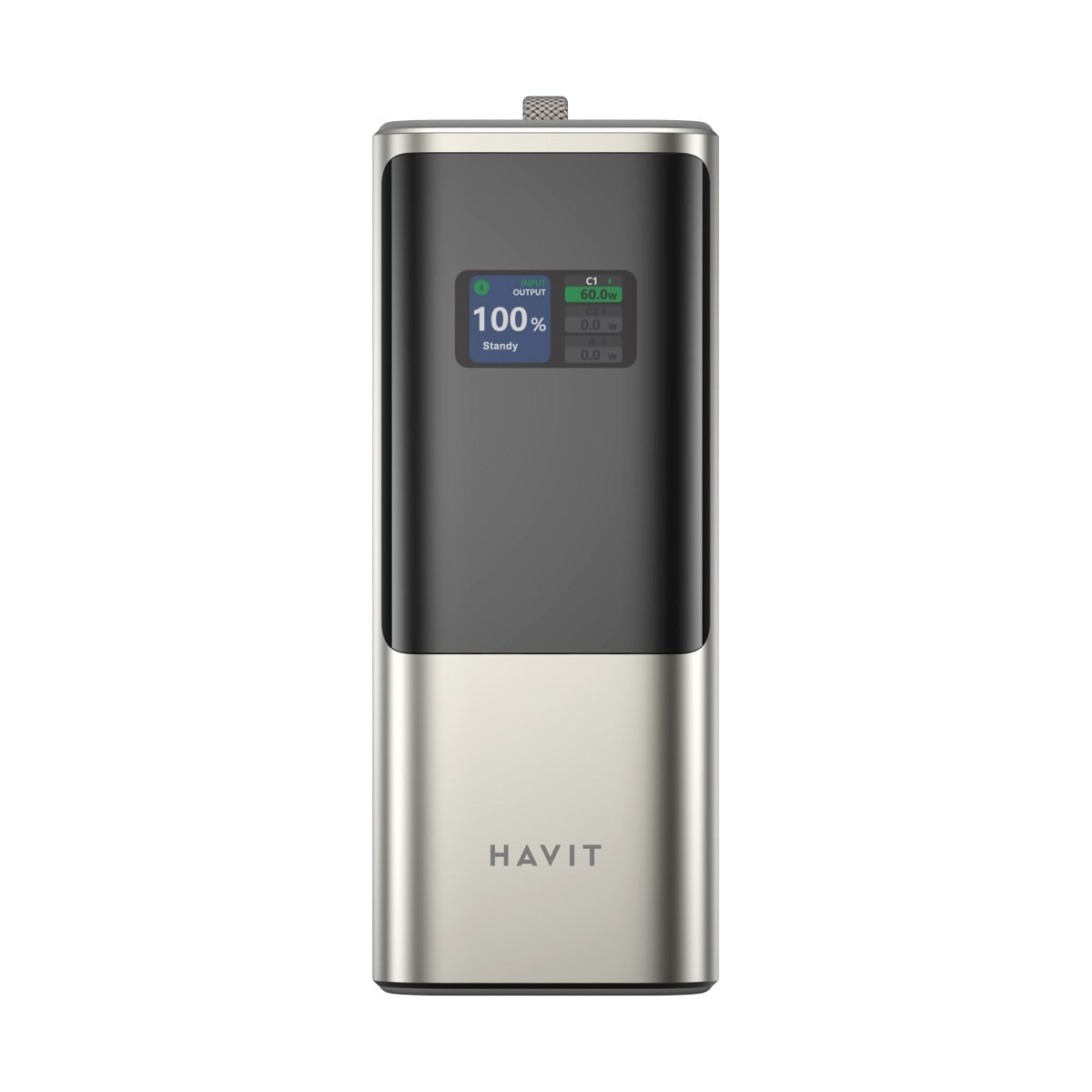 Havit PB38 20.000mAh 148W PD Hızlı Şarj Cihazı Powerbank – Akıllı Dijital Ekranlı ve Dahili USB-C Kablolu