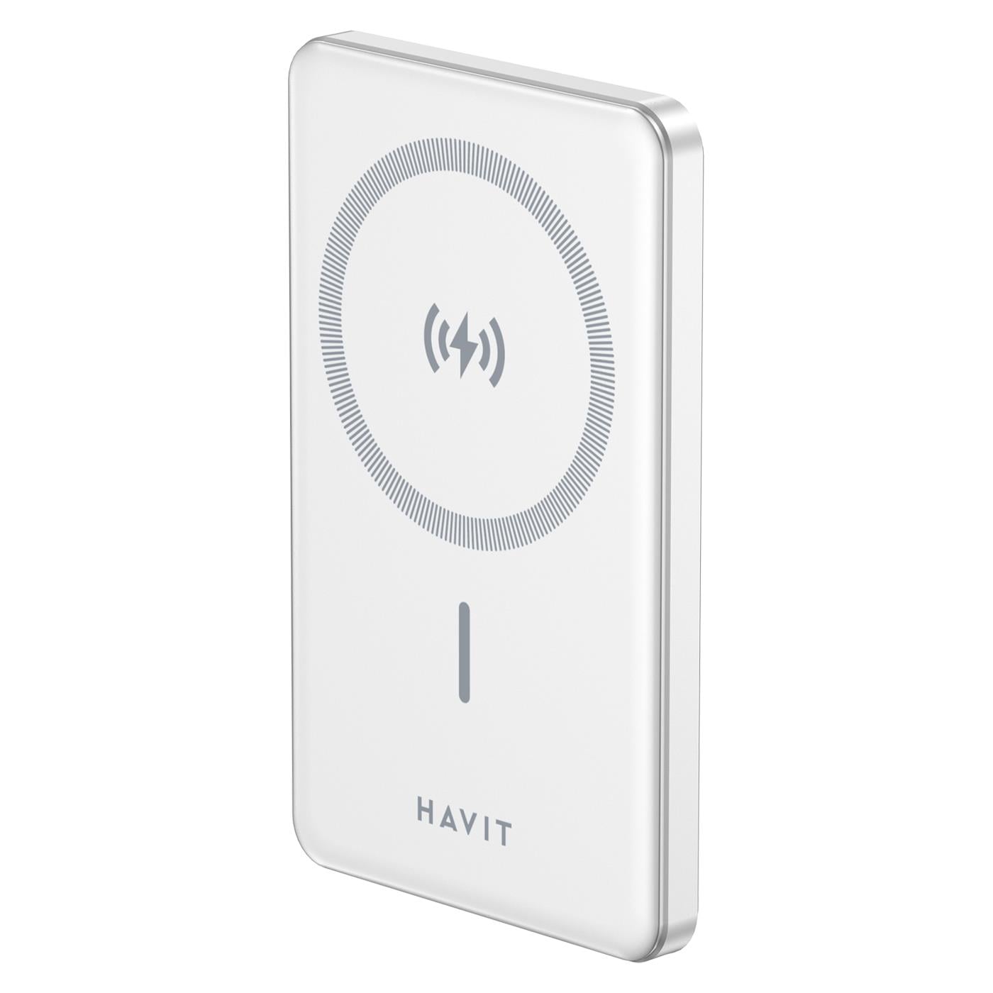 Havit PB5202 5.000mAh Magsafe Manyetik Kablosuz Powerbank Ultra Ince 20W, Iphone Uyumlu - Gri