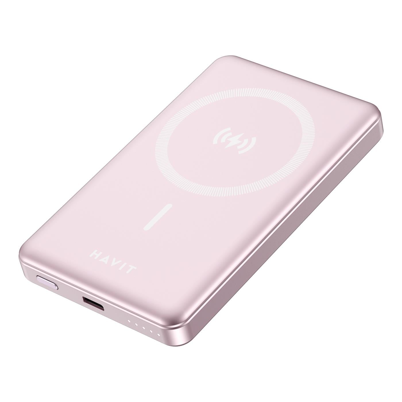 Havit PB5203 MageSafe Powerbank 10.000 mAh - Pembe