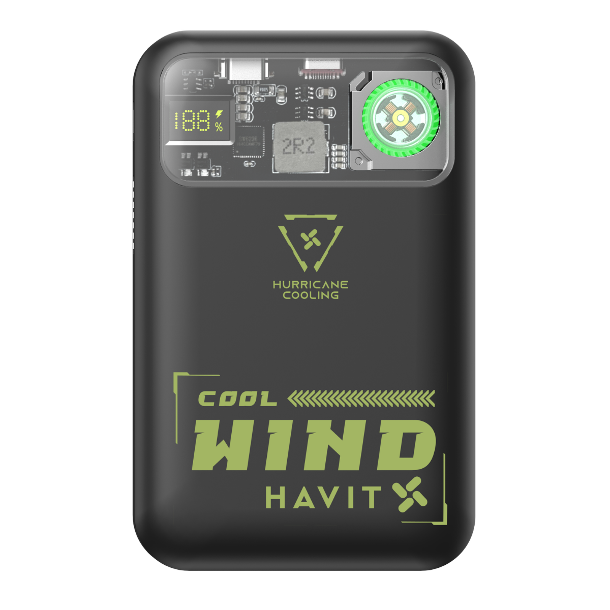 Havit PB5232 10000mAh Manyetik MagSafe Powerbank - 20W Hızlı Şarj Soğutma Fanlı