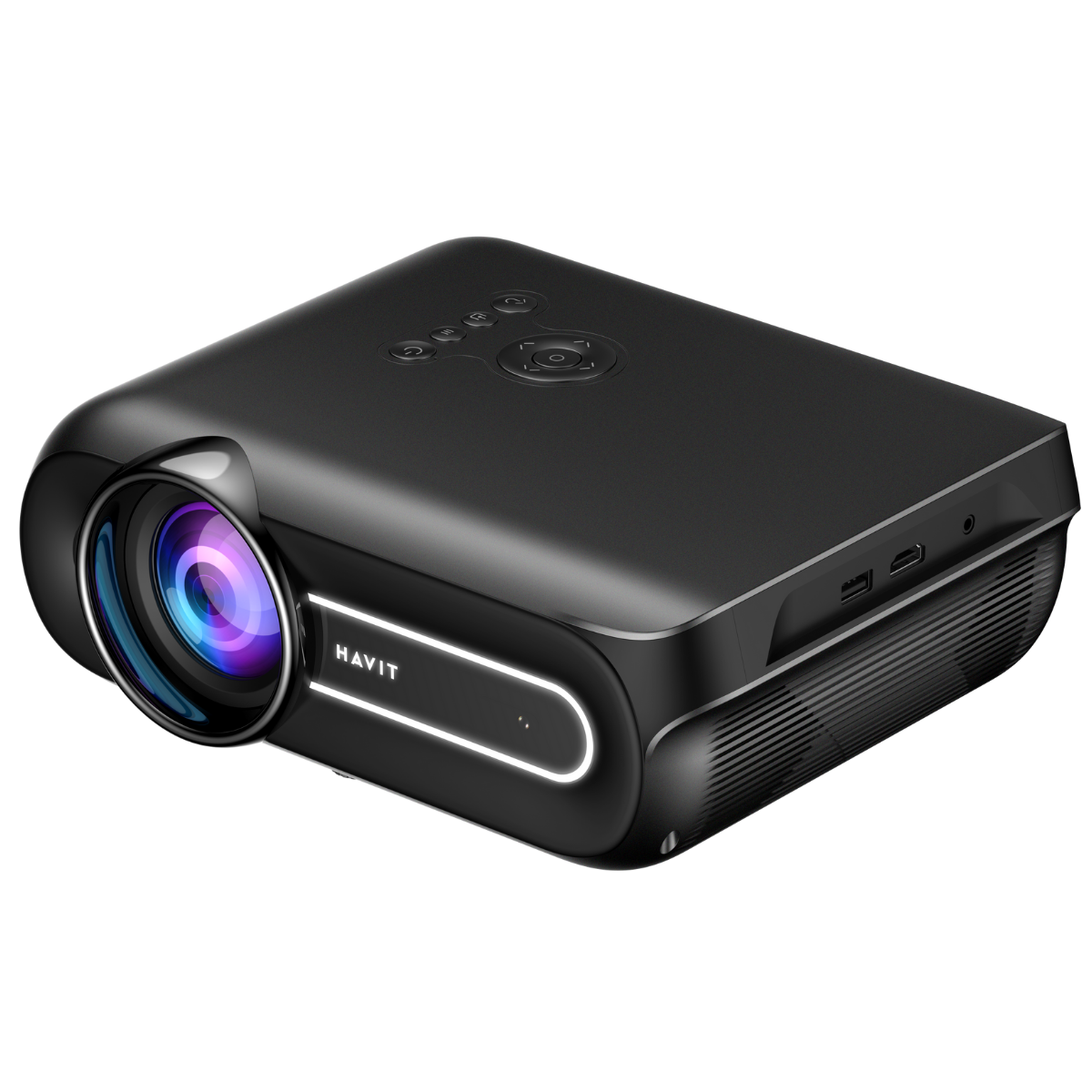 Havit PJ209A Plus L1 Lisanslı Full HD 1080P Smart Projeksiyon Cihazı - Siyah