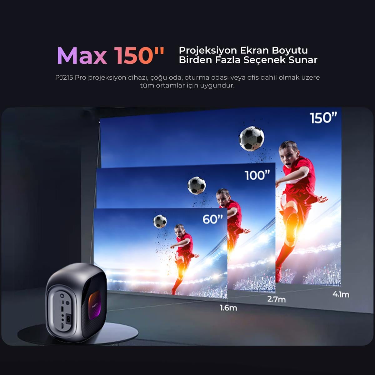 Havit PJ215 Pro Smart Projeksiyon Cihazı Android TV 9.0