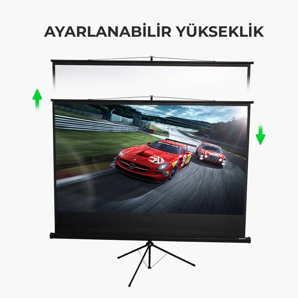 Havit PS100 Ayaklı Projeksiyon Perdesi 100 inç