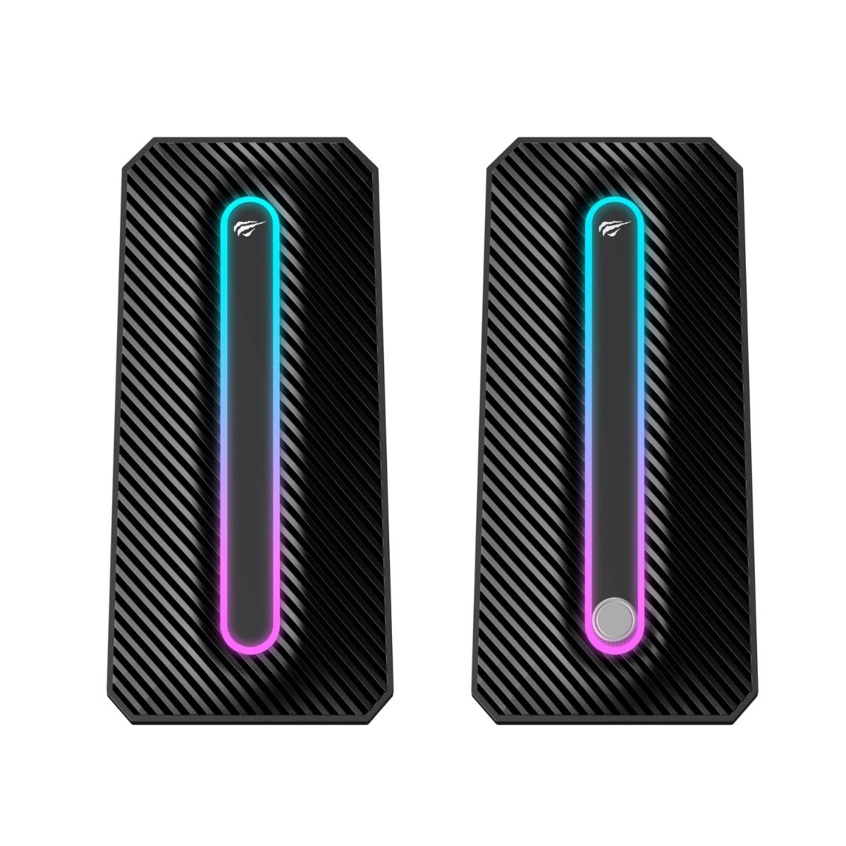 Havit SK216 RGB Işıklı Oyuncu Hoparlörü - Siyah