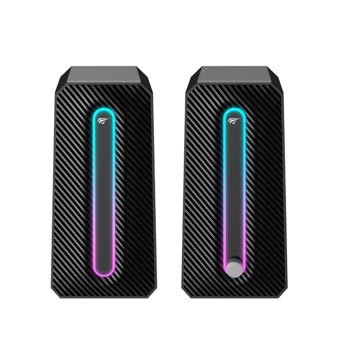 Havit SK216 RGB Işıklı Oyuncu Hoparlörü - Siyah