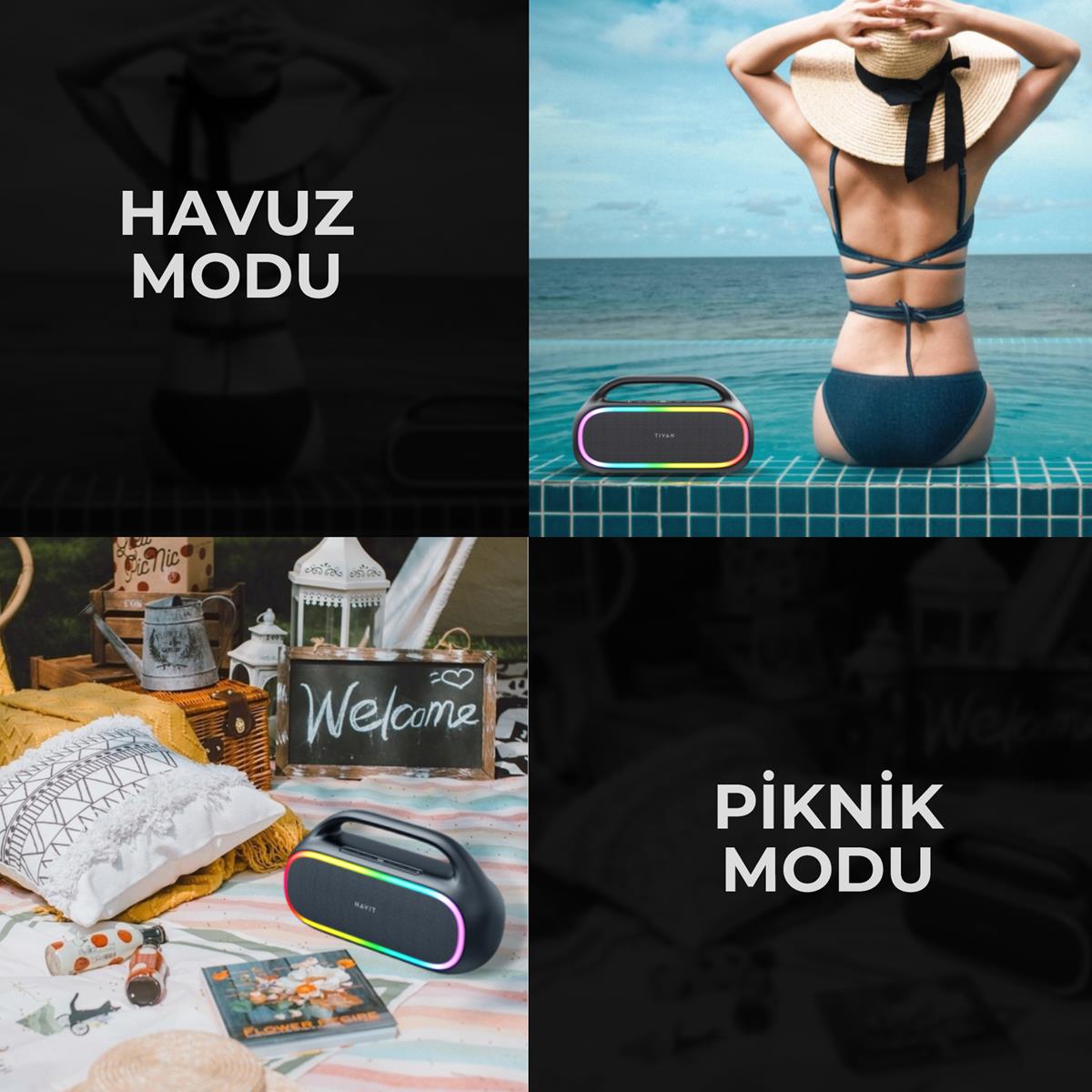 Havit SK862BT Bluetooth Hoparlör - Siyah