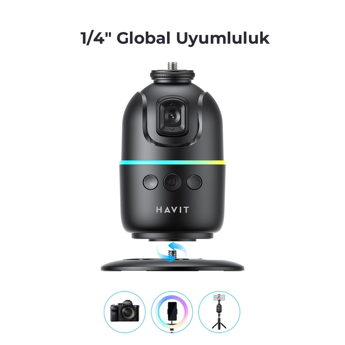 Havit ST7609 Otomatik Yüz Takip Sistemli Telefon Tutucu