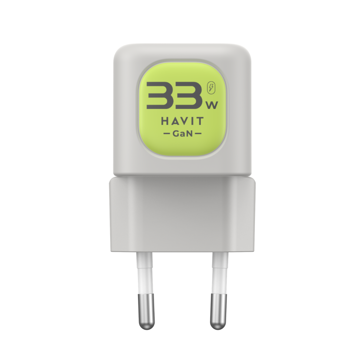 Havit UC230 Kablolu 35W Gan Teknoloji Hızlı Şarj Adaptörü - Gri Yeşil