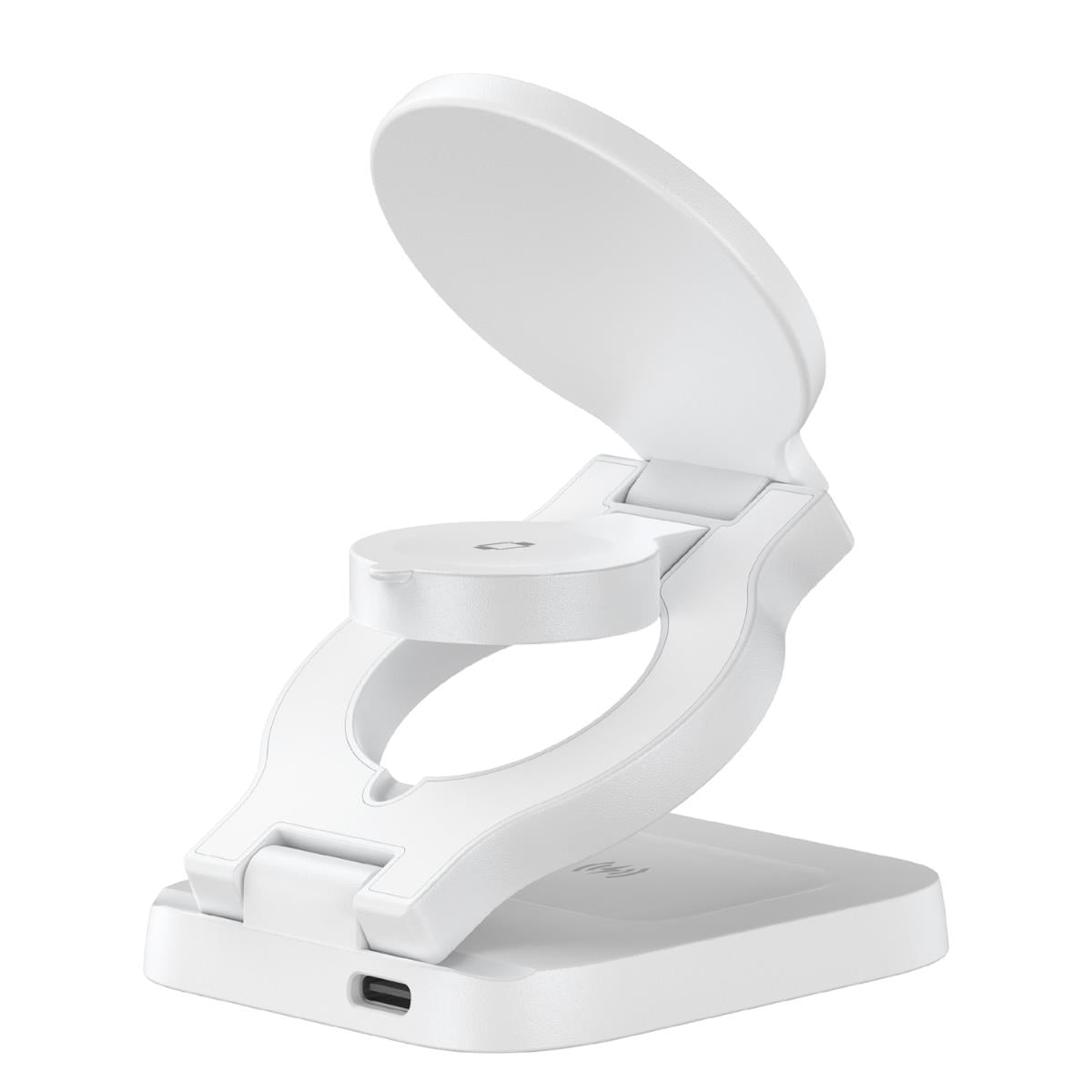 Havit W3038 Katlanabilir 3 in 1 Wireless Şarj Cihazı Beyaz - 15W