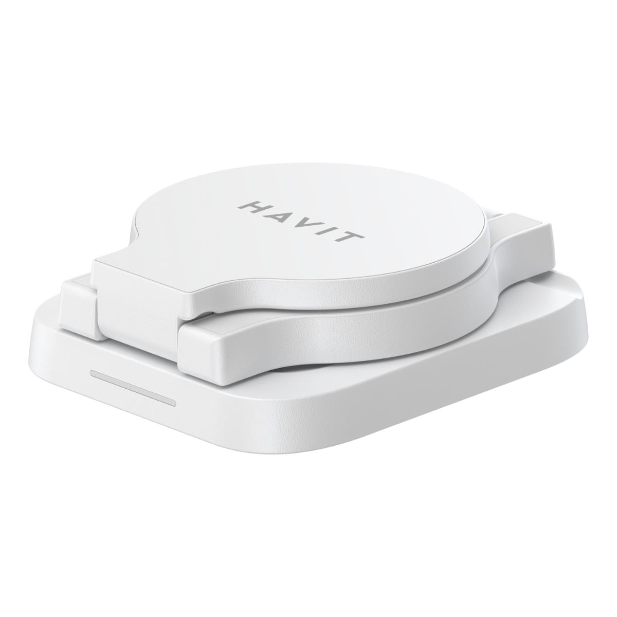 Havit W3038 Katlanabilir 3 in 1 Wireless Şarj Cihazı Beyaz - 15W