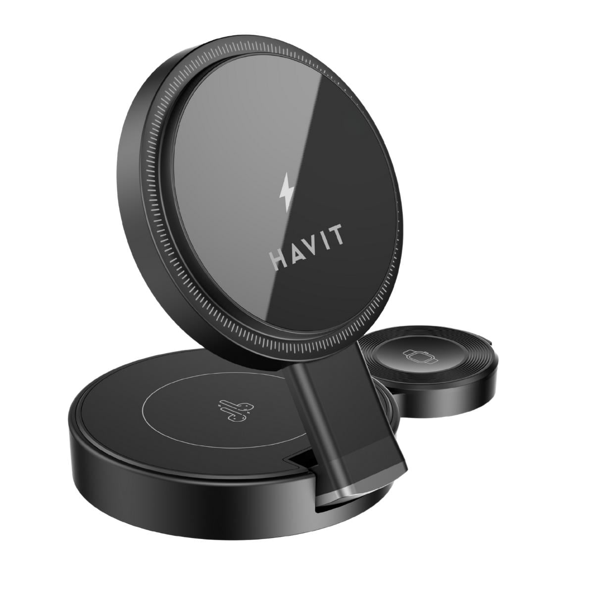 Havit W3100 Katlanabilir 3 in 1 Wireless Şarj Cihazı - 15W
