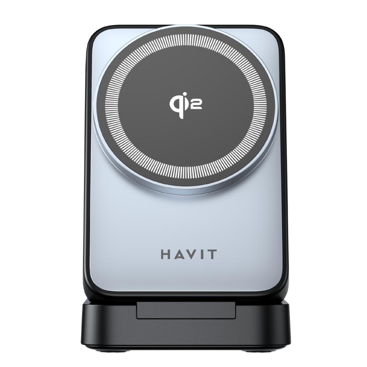 Havit W3103 Hızlı Wireless Şarj 3 in 1 (Fast 15W) - Siyah