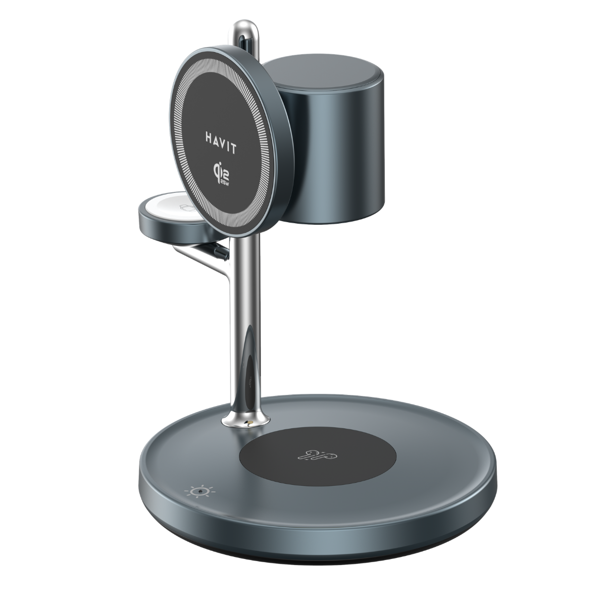 Havit W3113 Hızlı Wireless Şarj Stantı - Gri