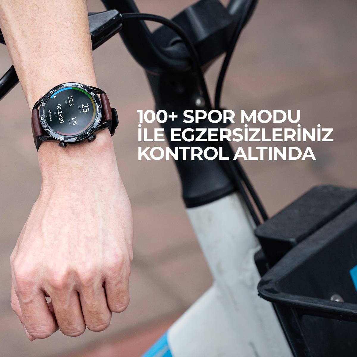 Havit Watch M9030 Pro Amoled Hd 46MM Akıllı Saat - Sesli Telefon Görüşmesi - Kahverengi