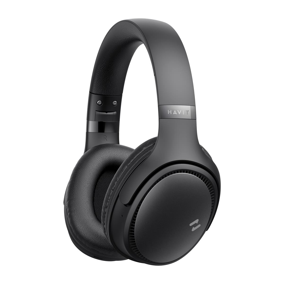 HavitH630BT Katlanabilir Kafa Üstü Mikrofonlu Bluetooth Kulaklık - 36 Saat Kullanım Bluetooth V5.3-Siyah