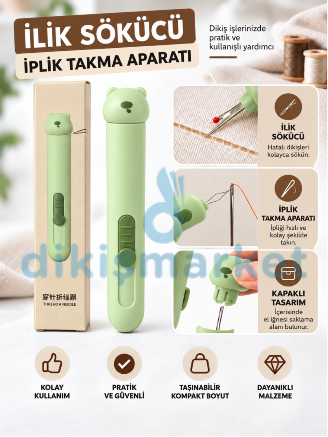 İlik Sökücü - İplik Takma Aparatı