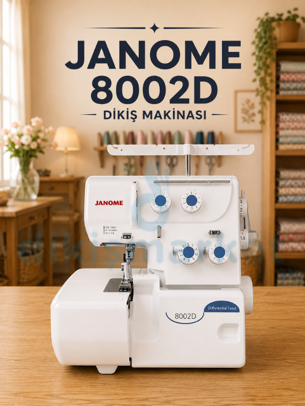 Janome 8002D Taşınabilir Overlok Makinesi