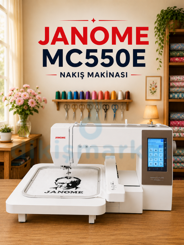 Janome MC550E Bilgisayarlı Otomatik Nakış Makinesi