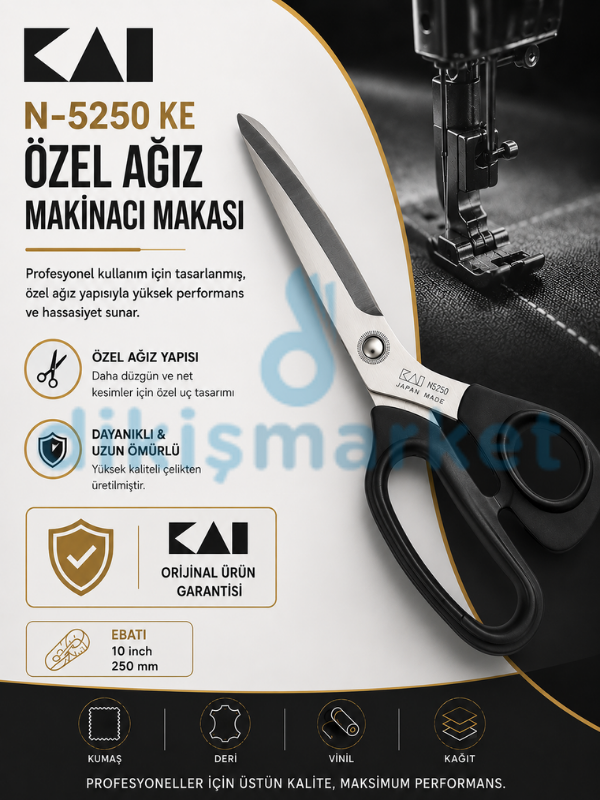 Kai N-5250 KE Özel Ağız Makinacı Makası