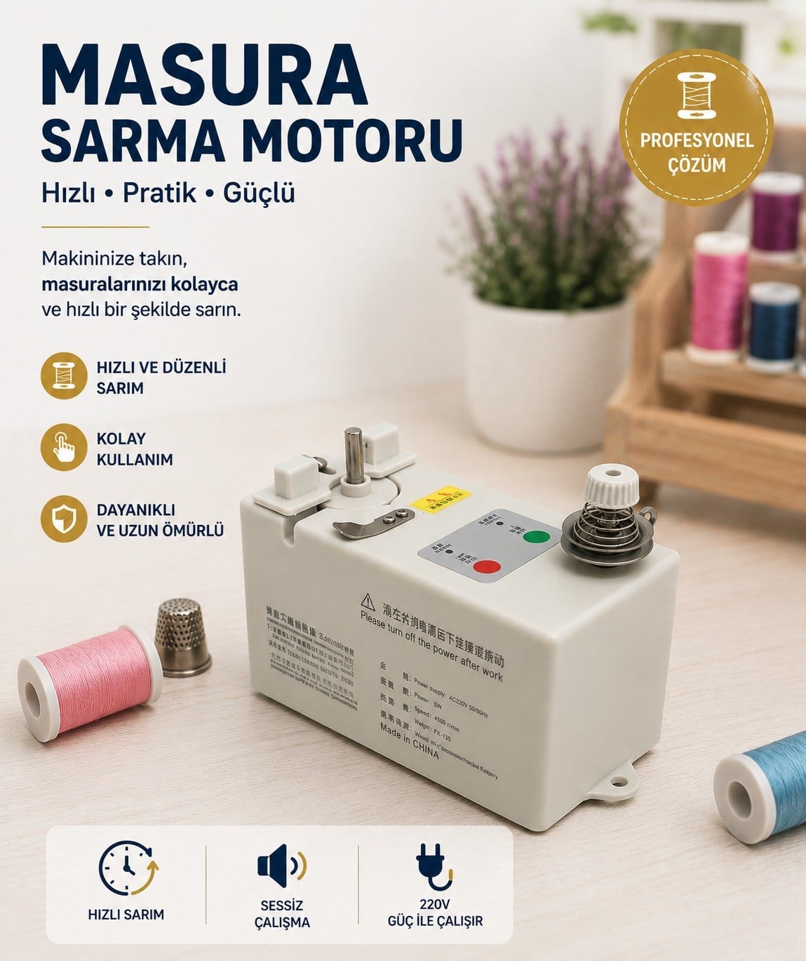 Masura İp Sarma Motoru