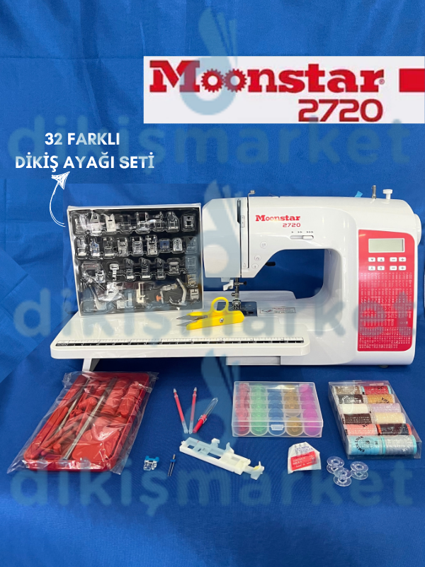 Moonstar 200 Desenli Ev Tipi Elektronik Dikiş Ve Piko Makinesi