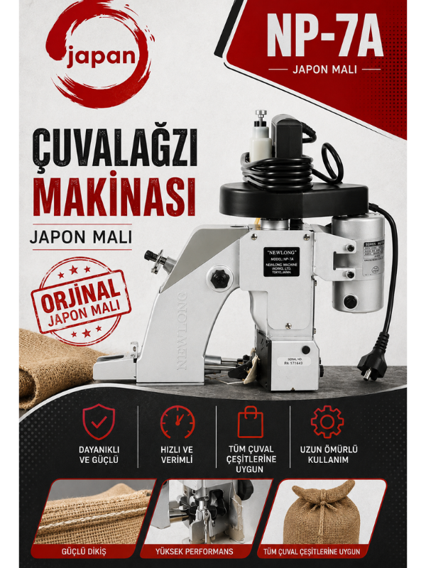 Newlong NP-7A Çuvalağzı Dikiş Makinasi