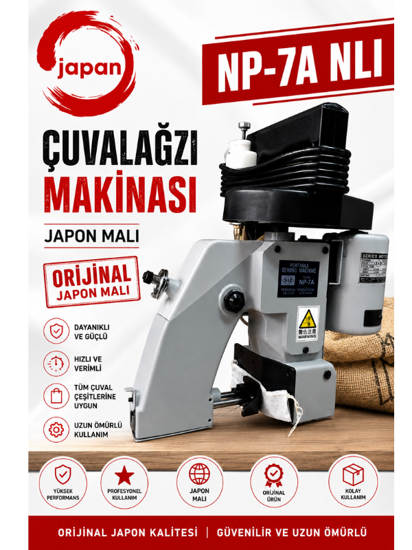 Newlong NP-7A NLİ Çuvalağzı Dikiş Makinasi