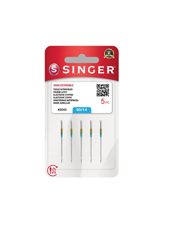 Singer Dikiş Makine İğnesi | 2020-14 Numara | 1 Paket 5 Adettir | Tüm Ev Tipi Makinelere Uyumludur