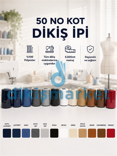 50 No Dikiş İpi Seti
