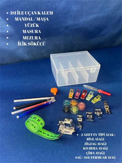 Çok amaçlı kutulu dikiş seti