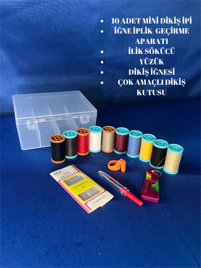 Çok amaçlı kutulu dikiş seti