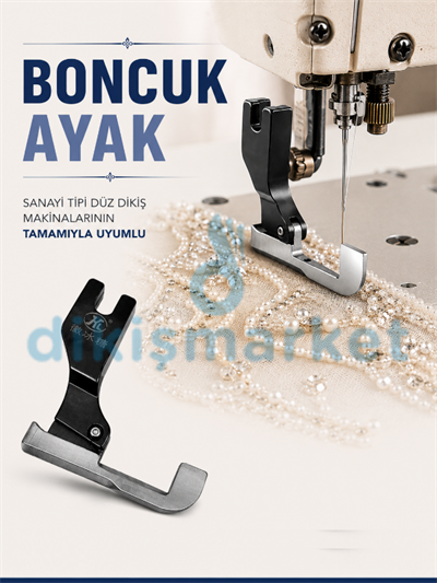 Düz Makina Boncuk Ayak 