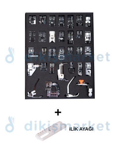 Ev Tipi Aile Dikiş Makinesi 32 li Ayak Seti |İlik ayağı |Tüm Ev Tipi Makinalar İçin Uygundur