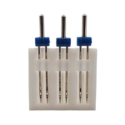 Ev Tipi Aile Dikiş Makinesi Çiftli Dikiş nervür İğnesi / 130/705 H ZWI 3.0/90 3 Adet