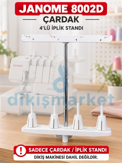 Janome 8002d Overlok Makinası Çardağı