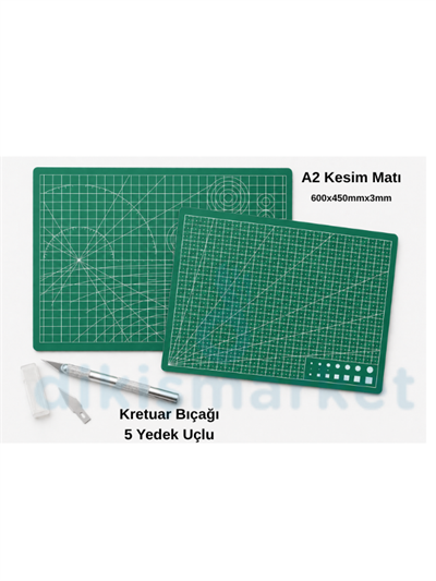 Kesim Matı 600x450mmx3mm|A2 Mat|Kretuar Bıçak